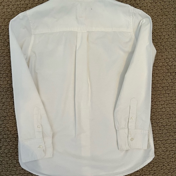 Lands’ End White Dress Shirt Medium 10-12 - Picture 2 of 6